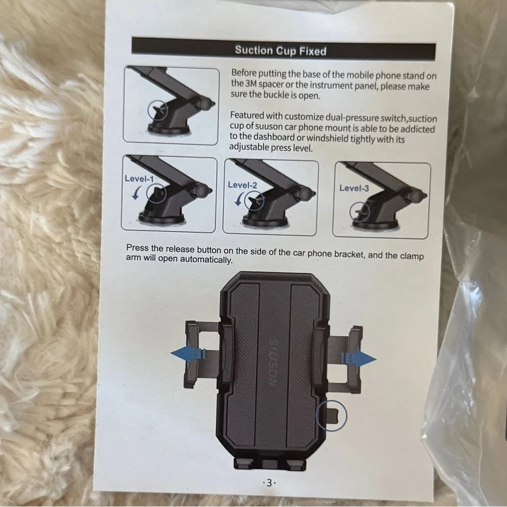 Car Universal Dash & Windshield Cell Phone Mount